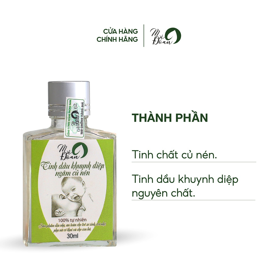Ảnh Tinh dầu khuynh diệp củ nén Mệ Đoan, kháng khuẩn, giữ ấm, xông phòng, thanh lọc không khí 3