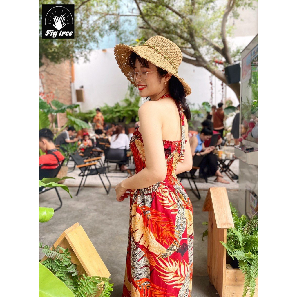 Đồ Đôi Fig Tree Họa Tiết Chiếc Lá Đỏ Mùa Hè Đi Biển, Đi Du Lịch Cực Chill (Mã Số 180)