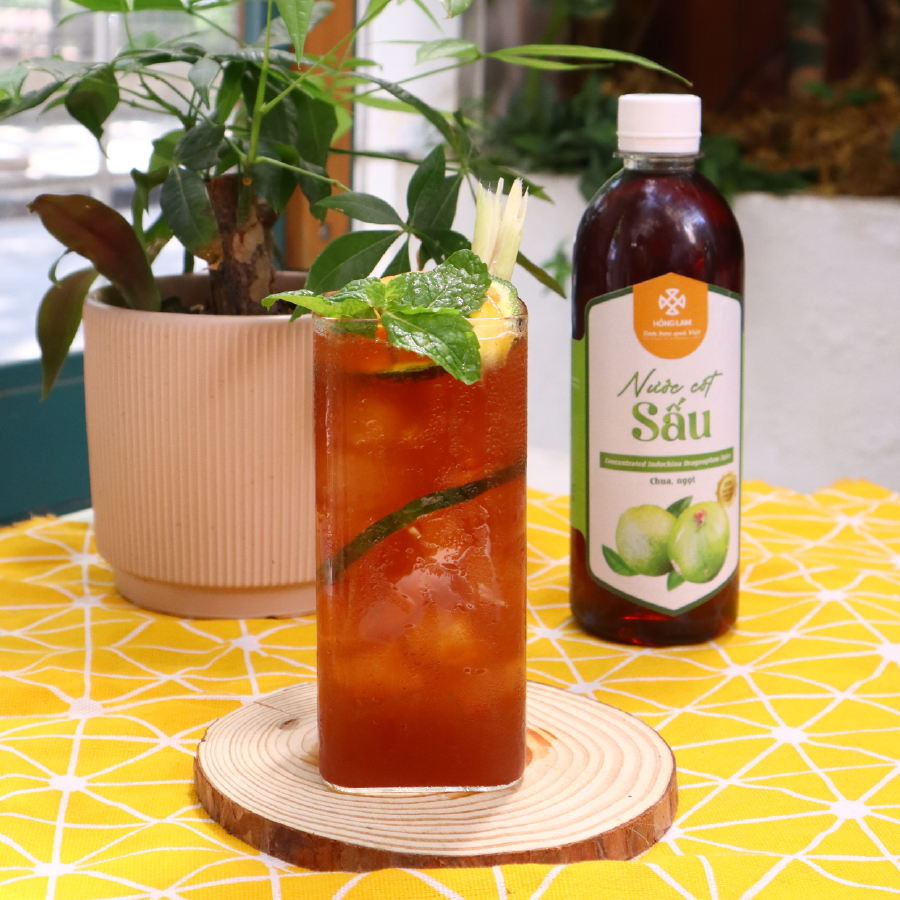 Ảnh Nước cốt sấu tươi Hồng Lam chai (500ml). Có vị chua, ngọt 2