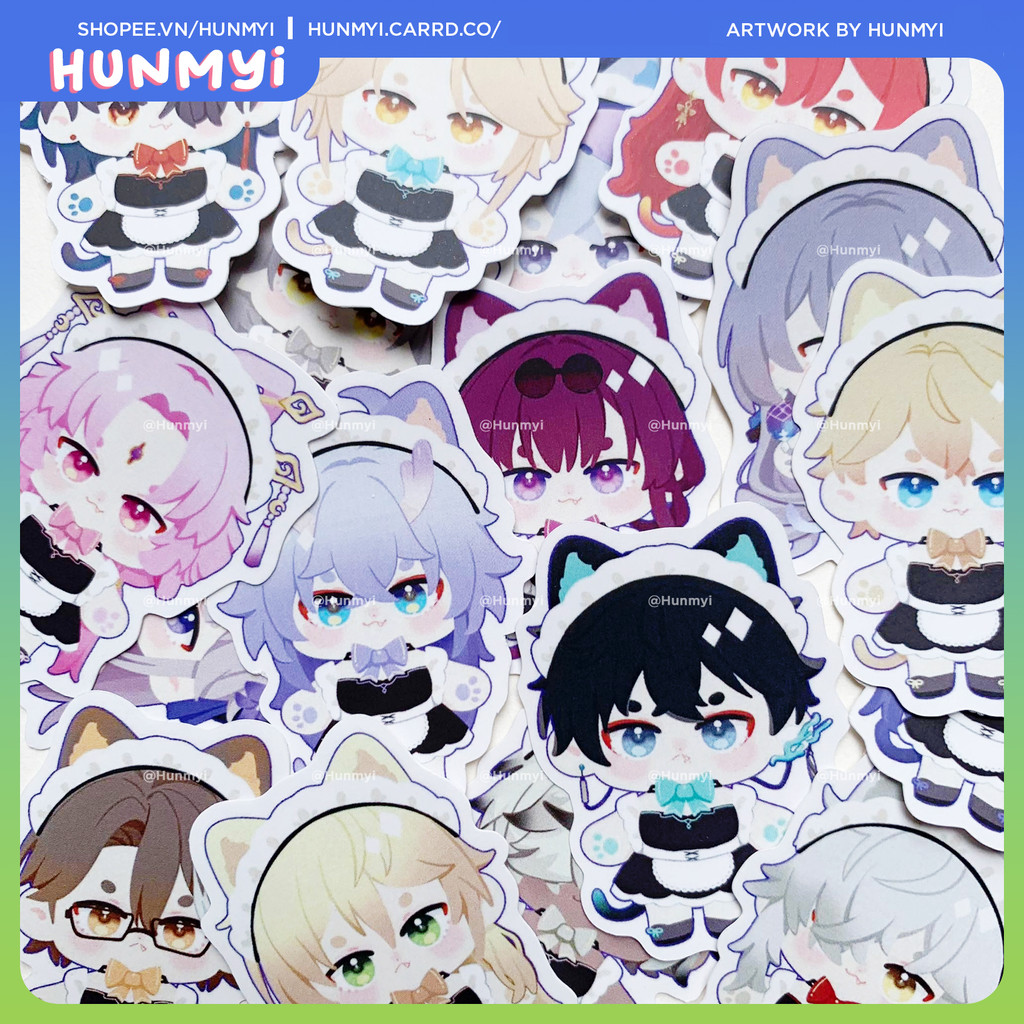[ Gacha ] Honkai: Star Rail Sticker/ Nhãn dán | Artist: Hunmyi | Shopee ...