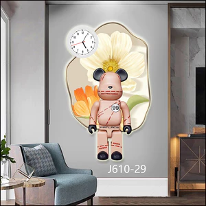 Tranh 3D LED Gấu Kaws Bearbrick Toy Trang Trí Phòng Khách Quán Tiệm Shop Xưởng Giá Rẻ