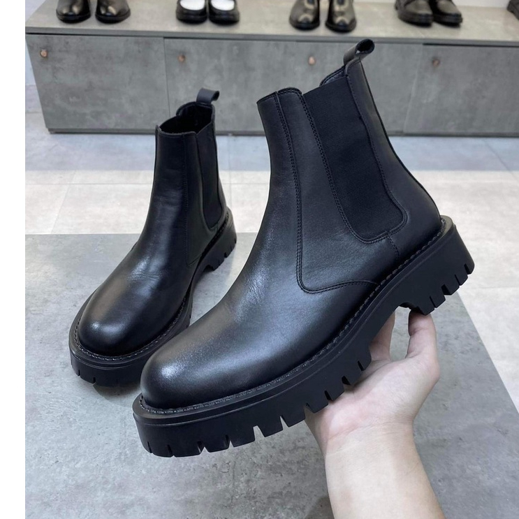 Giày chealsea boots basic đế tăng chiều cao, giày bốt nam đế cao - DC01 ...