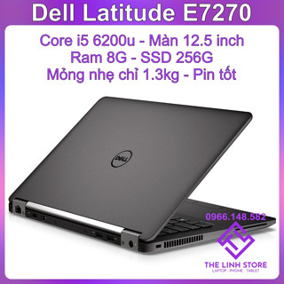 Laptop Dell Latitude E7270 ram 8G SSD 256G - Core i5 6200u Gọn