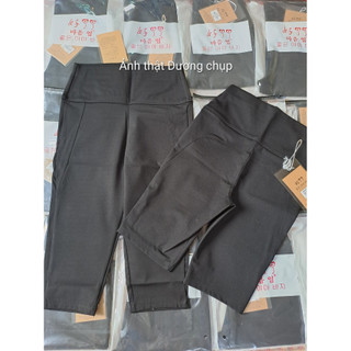 {Ảnh thật Shop chụp} QUẦN LEGGING LỬNG DÀI DƯỚI GỐI CẠP CAO CHẤT UMI (2709)