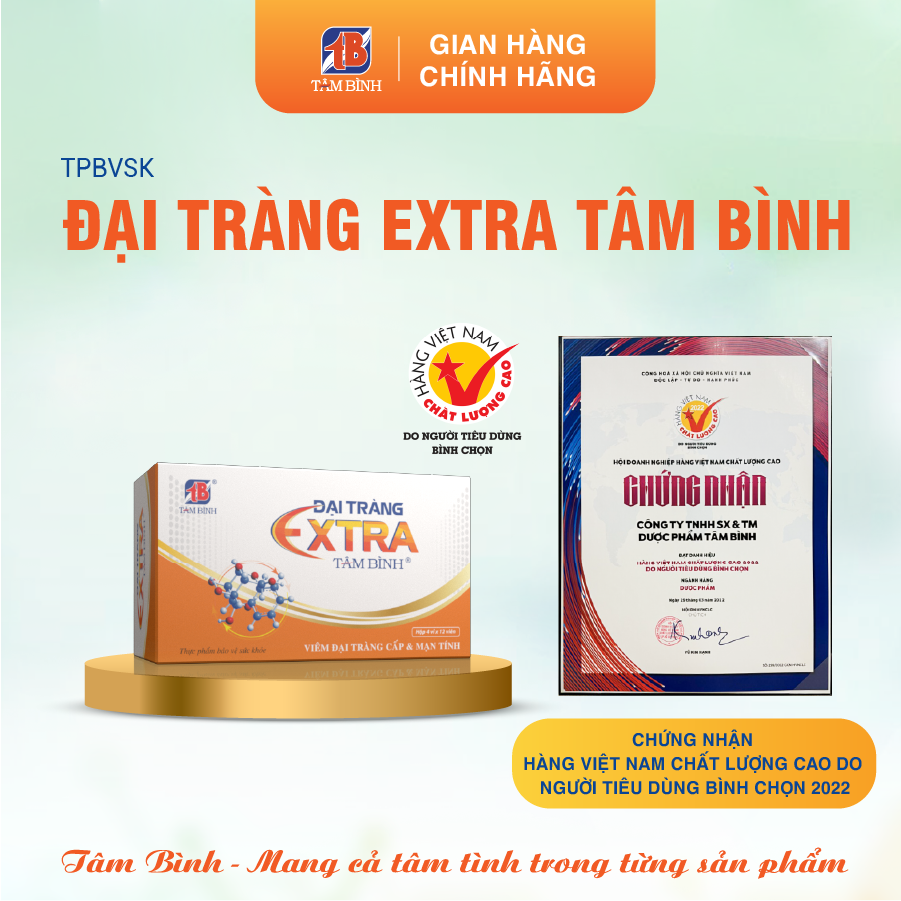 Ảnh Combo 03 hộp Đại tràng Extra Tâm Bình - Hỗ trợ giảm các triệu chứng của viêm đại tràng, bảo vệ niêm mạc đại tràng 2