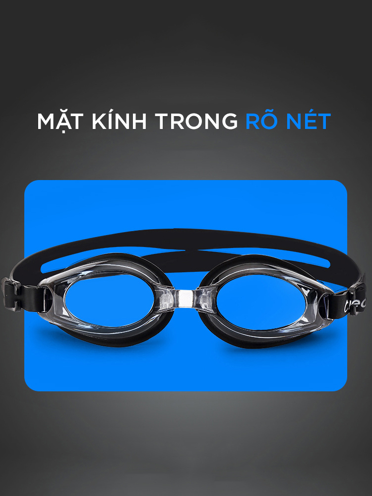 Ảnh Kính Bơi Cận Từ 2 Đến 8 Độ Kính Bơi Người Cận  Dây Đeo Êm Ái Đệm Mũi Dẻo Dai Chống UV Cleacco SG8100 Boro Sport 2