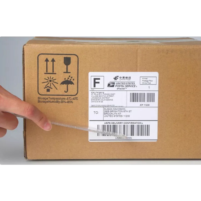 Tem nhiệt 75x80 in đơn GHN, Decal nhiệt in mã mạch, tem phụ, nhãn dán 7,5*8cm