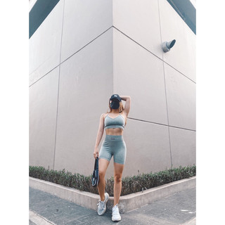 Đồ tập gym nữ Botee acid wash(gồm 3 mẫu áo,quần dài và quần ngắn)(TÁCH LẺ BÁN)