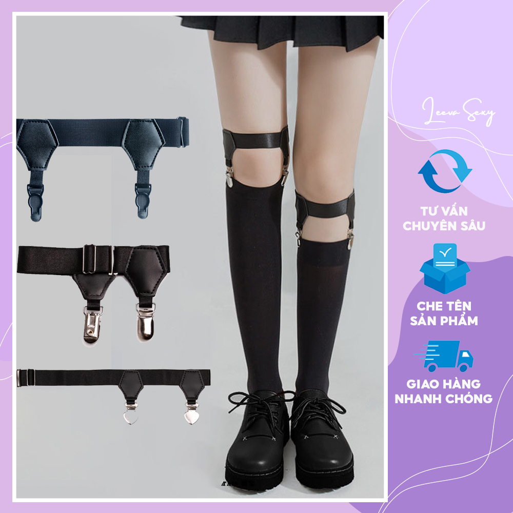 Đai kẹp giữ tất chống trượt garter bắp chân sexy Dây Đai quyến rũ tùy chỉnh kích cỡ phong cách Lolita Nhật Bản PK14