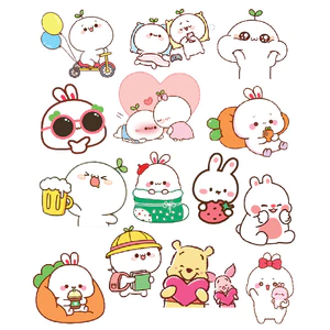 Sticker Dán Nhiều Hình Dễ Thương, Ngọt Ngào