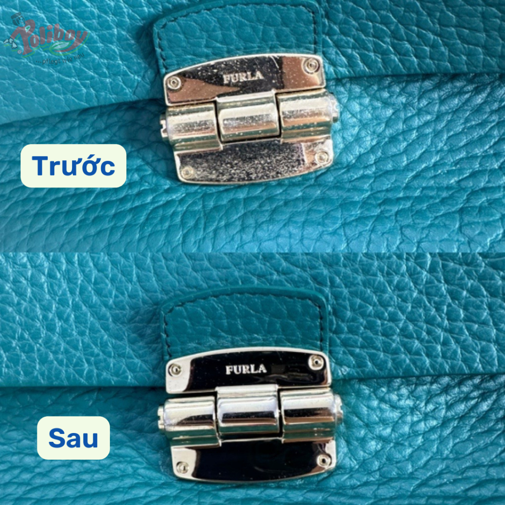 Ảnh Kem Lau Oxy Hóa Trên Khóa Túi, Đồng Hồ POLIBOY Loại Bỏ Lớp Xỉn Màu Đồng Hồ, Khóa Túi Hàng Hiệu, Đánh Bóng Kim Loại 200ml 2