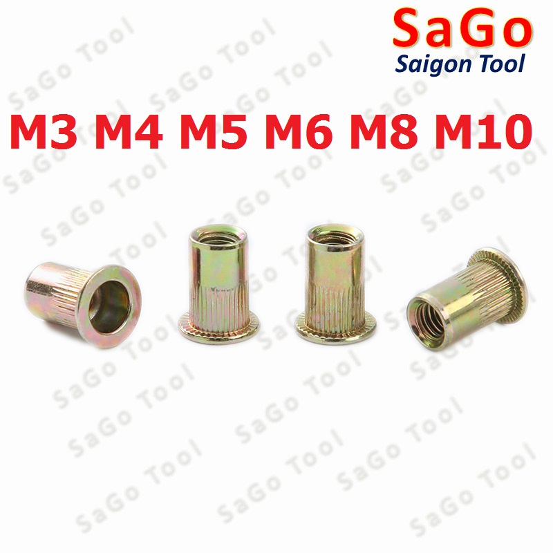 Tán ecu rút thép mạ size M3 M4 M5 M6 M8 M10 | Shopee Việt Nam