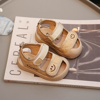 Dép Sandal Chống Vấp Quai Ngang Dán Thêu Hình Gấu Đáng Yêu Cho Bé Trai Bé Gái Từ 1-4 Tuổi K196