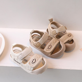 Dép Sandal Chống Vấp Quai Ngang Dán Thêu Hình Gấu Đáng Yêu Cho Bé Trai Bé Gái Từ 1-4 Tuổi K196