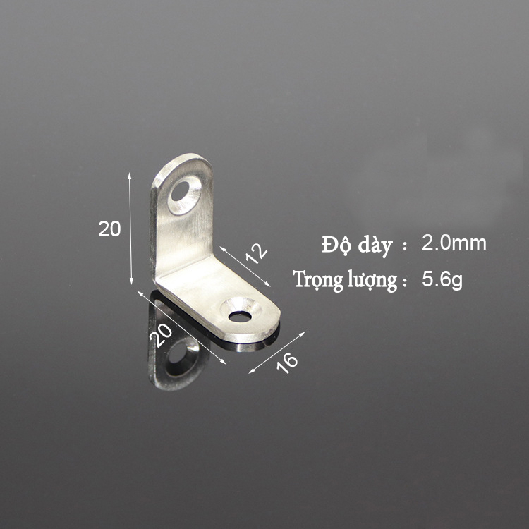 Ke góc inox vuông chữ L cao cấp dày 2- 3ly lắp đặt đồ nội thất | Shopee ...
