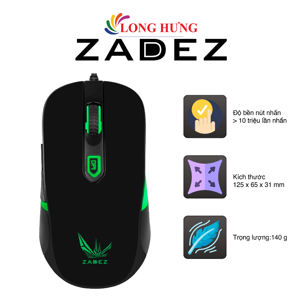 Chuột có dây Gaming Zadez GT-613M Gen2 - Hàng chính hãng | Shopee Việt Nam