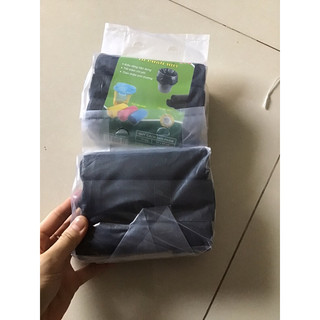 Bịch 3 cuộn túi rác tự phân huỷ - túi rác đen size 55cm x 65cm, an toan