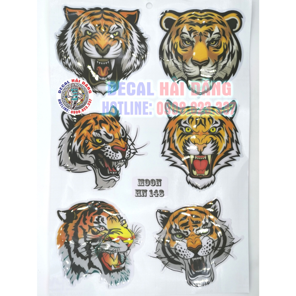 Tem sticker nổi đầu cọp | Shopee Việt Nam