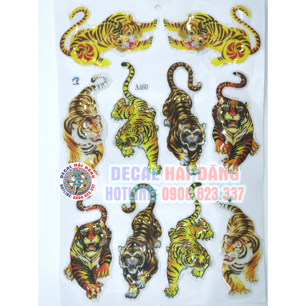 Tem sticker nổi đầu cọp | Shopee Việt Nam