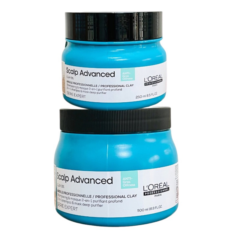 [LOREAL] Mặt nạ đất sét giảm bã nhờn cho tóc & da đầu dư dầu L'OREAL 2 in 1 Scalp Advanced
