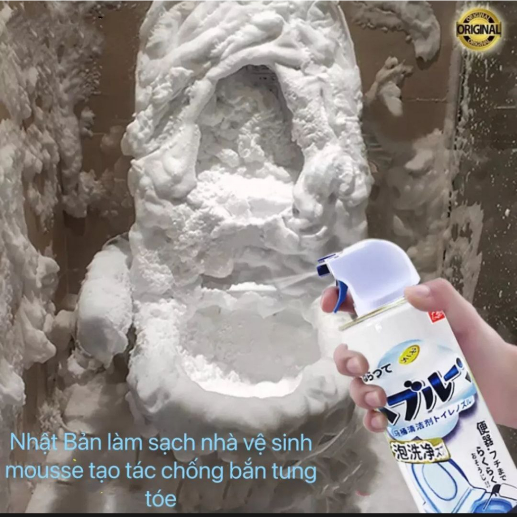 Chai xịt bọt tuyết vệ sinh toilet,bồn tắm, lau bóng gương, lâu bóng ...