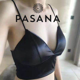 [Xả - dọn kho] Áo bra Áo lót nữ bralette satin có 8 khóa cài sau trơn mịn ren quyến rũ pasana0074