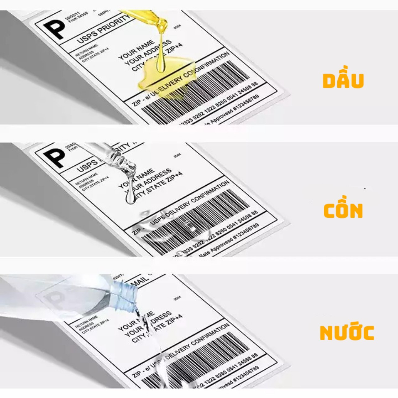 Tem nhiệt 75x80 in đơn GHN, Decal nhiệt in mã mạch, tem phụ, nhãn dán 7,5*8cm