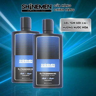 Combo 2 Sữa tắm gội và Rửa mặt 3 in 1 SHINEMEN cho nam trưởng thành trung niên, hương  AWA-AMOR 300ml