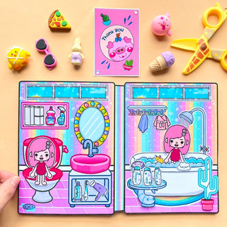 Ngôi nhà cầu vồng của Toca Boca- Búp bê giấy