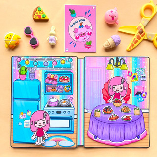 Ngôi nhà cầu vồng của Toca Boca- Búp bê giấy