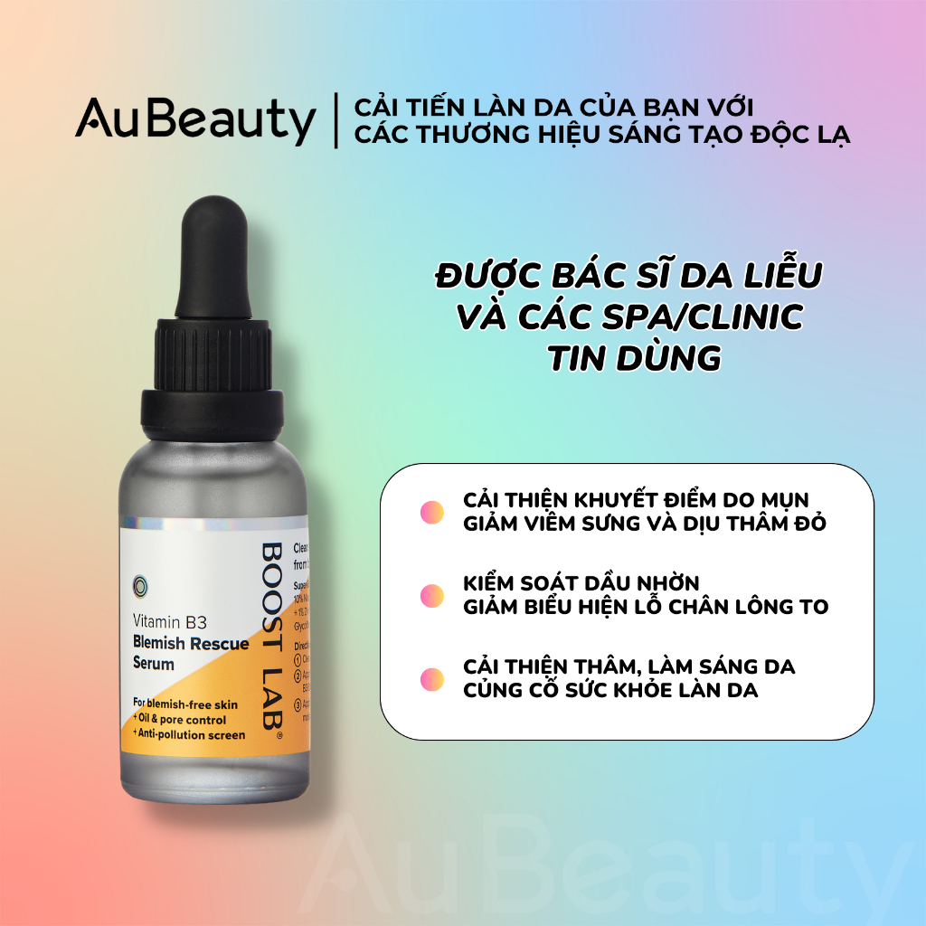 Tinh Chất Niacinamide Cải Thiện Khuyết Điểm và Bảo Vệ Da BOOST LAB
