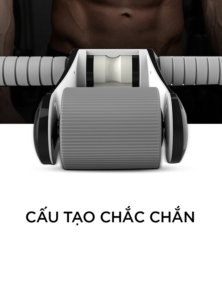 Ảnh Con Lăn Tập Cơ Bụng Bảo Hành 12 Tháng Bánh Lăn Tập Cơ Bụng Chắc Chắn Chống Trượt Tải Trọng 150kg Cleacco CLX BORO SPORT 4