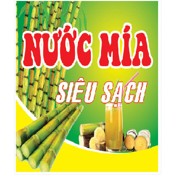 Decan Dán Quầy Nước Mía, Tủ Mía, Máy Ép Mía chống nước nhiều kích thước giá siêu rẻ