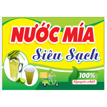 Decan Dán Quầy Nước Mía, Tủ Mía, Máy Ép Mía chống nước nhiều kích thước giá siêu rẻ