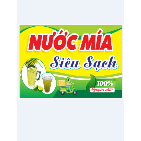 Decan Dán Quầy Nước Mía, Tủ Mía, Máy Ép Mía chống nước nhiều kích thước giá siêu rẻ