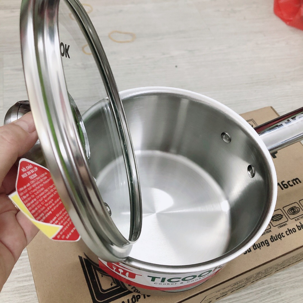 Nồi - Quánh 3 đáy TICOOk 16cm - nồi - quánh