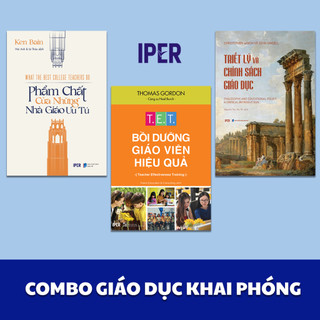 Sách Combo Giáo Dục Khai Phóng (3Q: Bồi dưỡng giáo viên hiệu quả + Triết lý và chính sách giáo dục + Nhà giáo ưu tú)