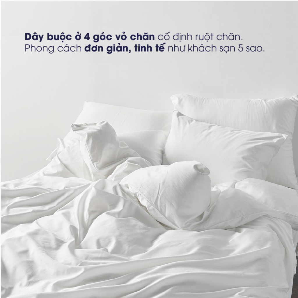 Ảnh Vỏ chăn trắng trơn Changmi Bedding Cotton 100% cao cấp chuẩn khách sạn 5 sao 4