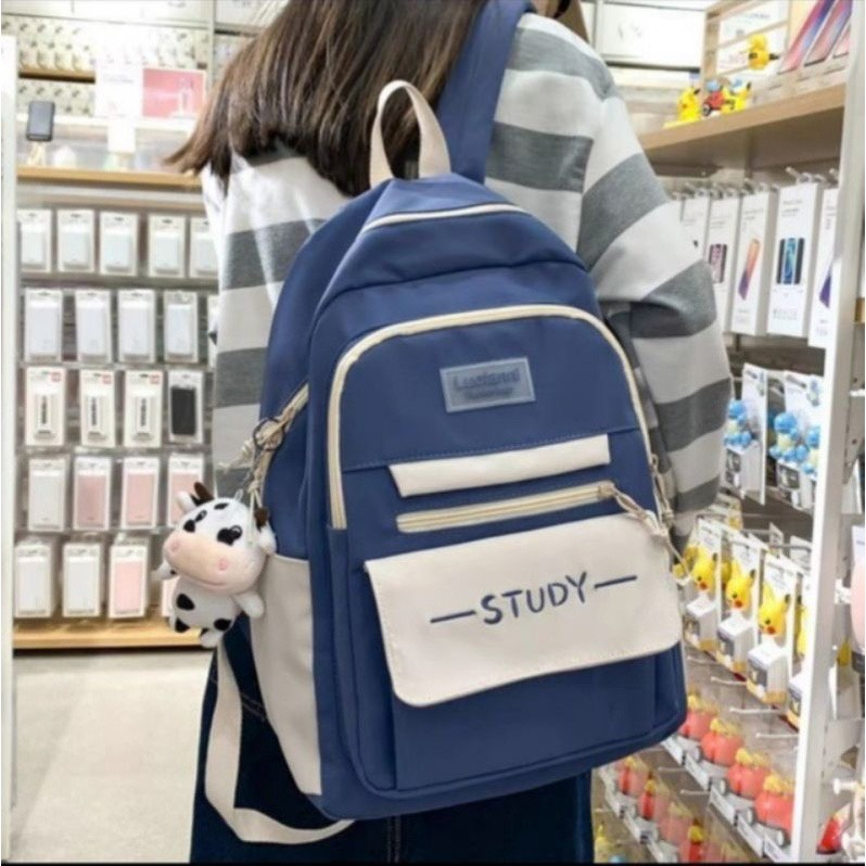 Balo ulzzang đi học thời trang nam nữ chống thấm nước - STUDY