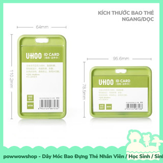 [Sẵn VN - Hỏa Tốc] Dây Đeo Thẻ / Bao Đựng Thẻ Nhân Viên Nhựa PVC Phong Cách Đơn Giản Nhiều Màu Tinh Tế