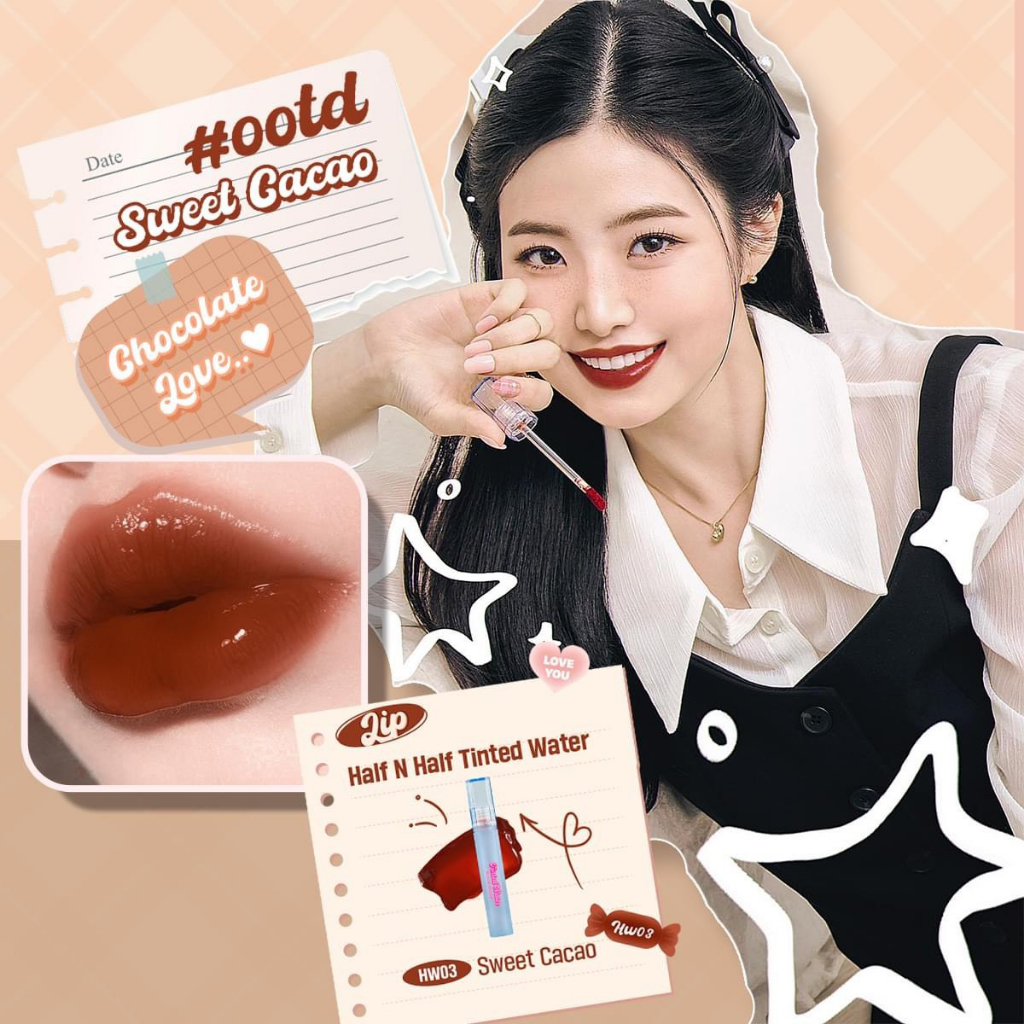 Son tint Black Rouge Half N Half Tinted Water Shopee Việt Nam