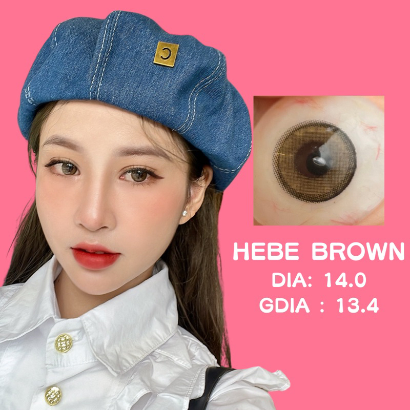 Lens y tế cấp ẩm HEBE BROWN cấp ẩm cho mắt nhạy cảm ( Giảm giá 35k khách hàng mới ) Eyeblink