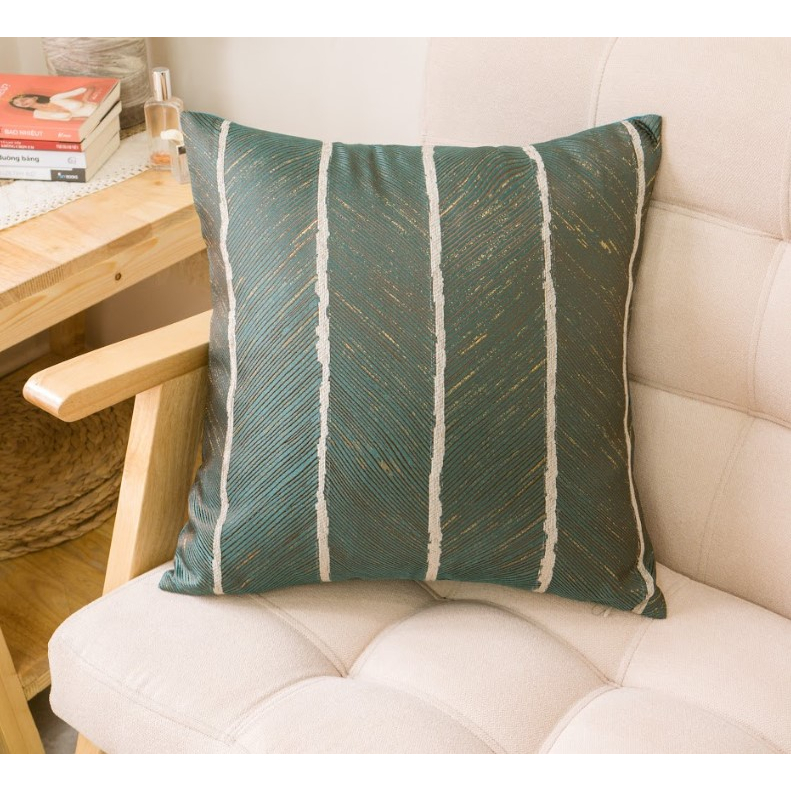 Vỏ Gối Tựa Lưng Trang Trí Sofa Dệt Vân Nổi Sang Trọng Passion