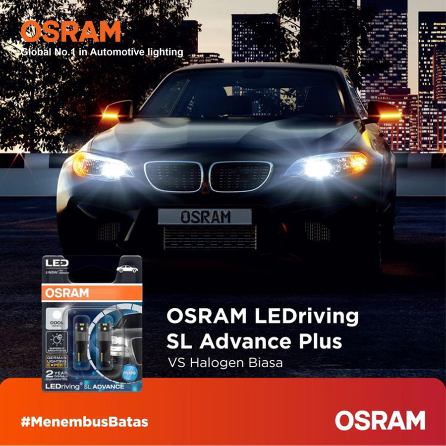 Combo 2 Bóng Đèn Led Tín Hiệu AUX OSRAM T20 12V