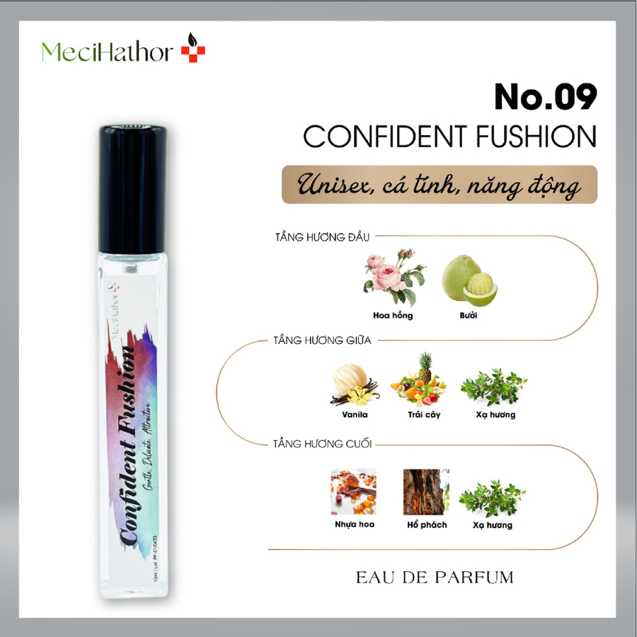 Nước Hoa Nữ Chính Hãng MECIHATHOR Confident Fusion 10ml