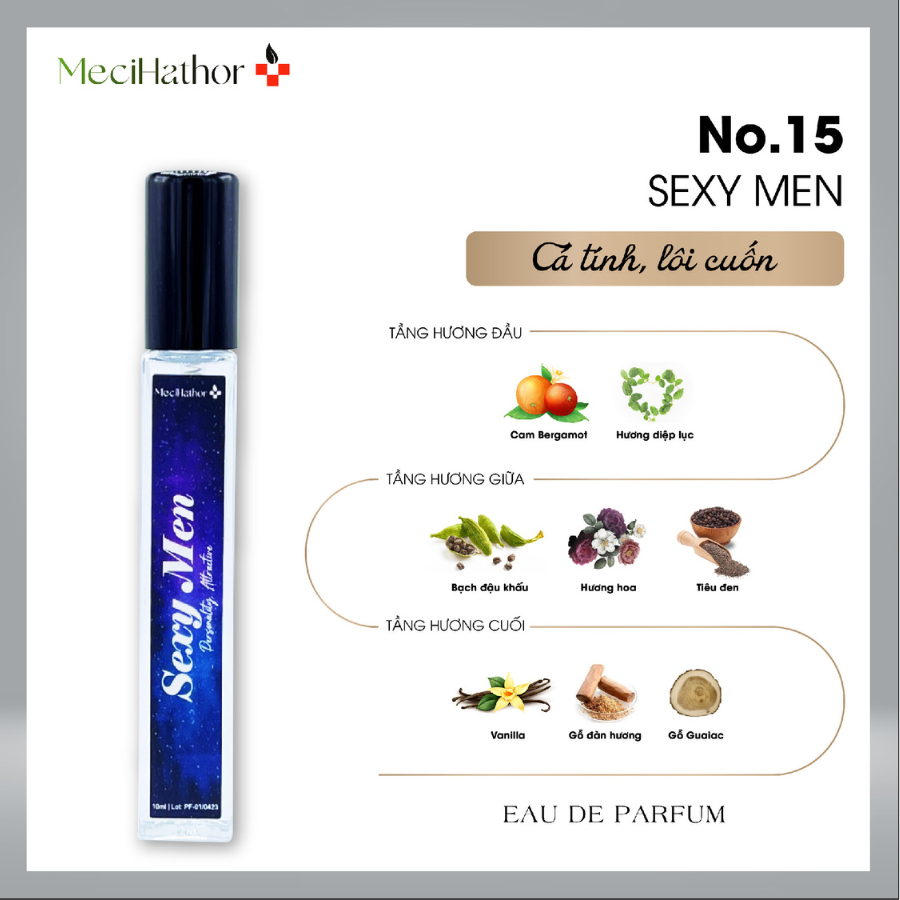 Product image Nước Hoa Nam Chính Hãng MECIHATHOR Sexy Men EDP 2ml 10ml Dạng Xịt Hương Thơm Lôi Cuốn Tạo Nên Sự Quyến Rũ 1