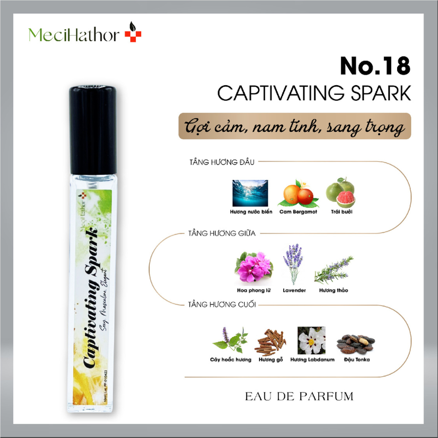 Product image Nước Hoa Nam MECIHATHOR Captivating Spark EDP 2ml 10ml Dạng Xịt Mang Lại Sự Gợi Cảm Thanh lịch Sang Trọng 1