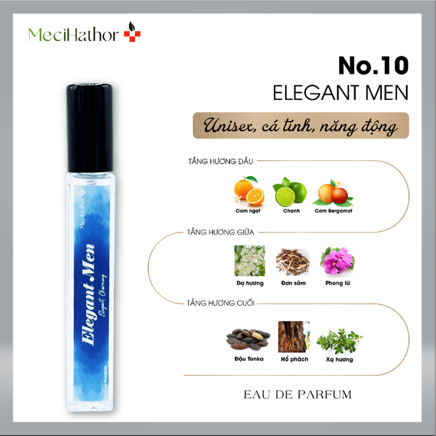 Product image Nước Hoa Nam Chính Hãng MECIHATHOR Elegant Men EDP 2ml 10ml Dạng Xịt Thể Hiện Phong Cách Cá Tính Cuốn Hút 2