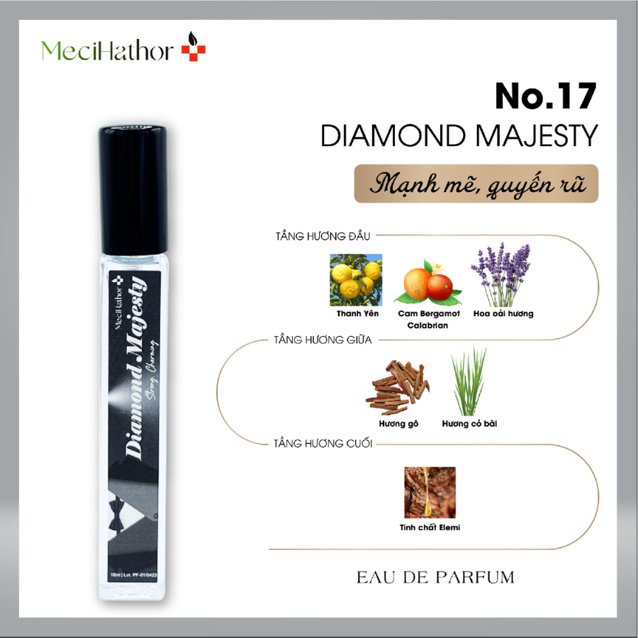 Nước Hoa Nam Chính Hãng MECIHATHOR Diamond Majesty EDP 10ml