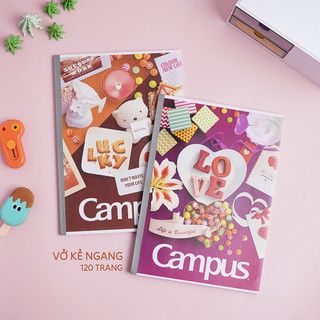 Vở Kẻ Ngang GIFT 80/120/200 Trang, Vở Viết 200 Trang Campus- Classmate Dành Cho Học Sinh Ghi Chép